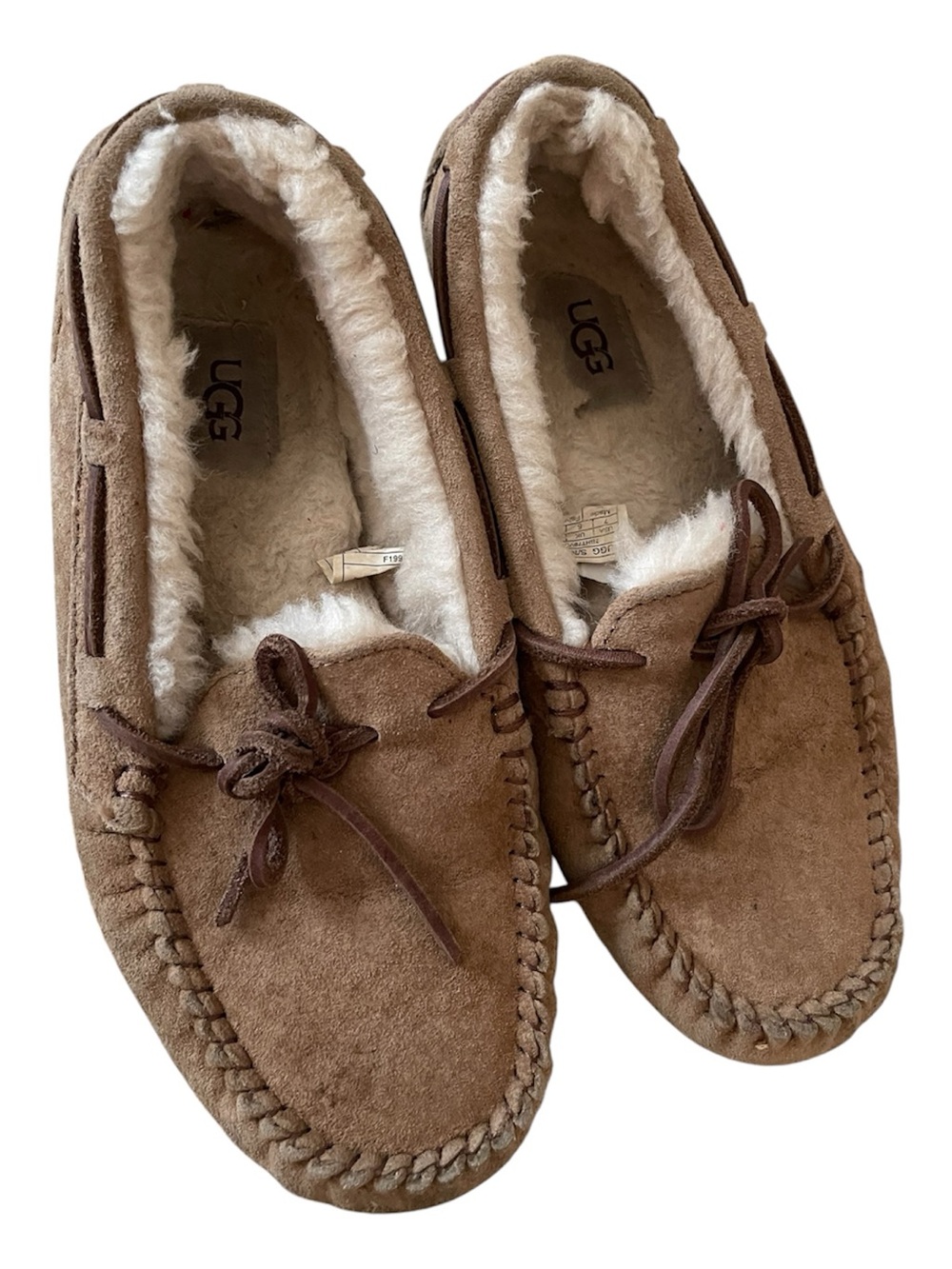 UGG Dakota Suede Chestnut Moccasin Slippers size 7